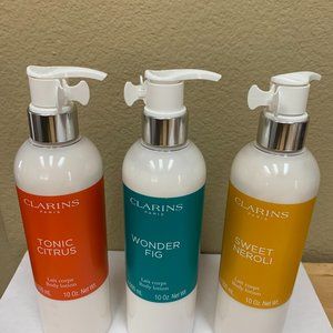 3 New Clarins Body Lotion, 10 oz.
